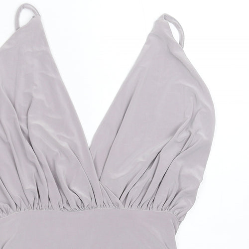 Preworn Womens Grey   Bodysuit One-Piece Size S