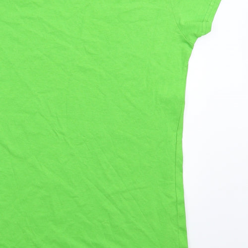 M&M Womens Green   Basic T-Shirt Size L