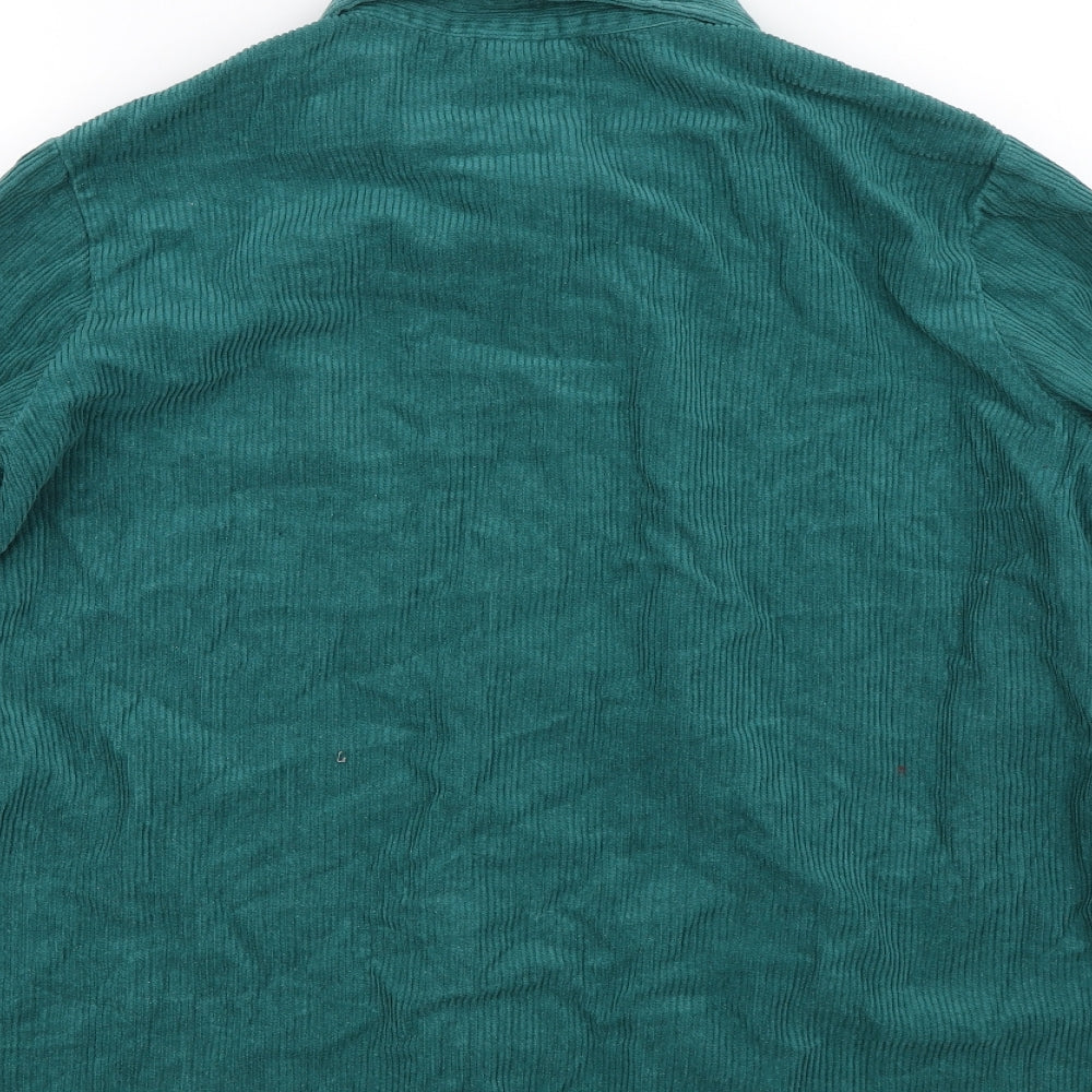 Blair Mens Blue  Corduroy  Button-Up Size L