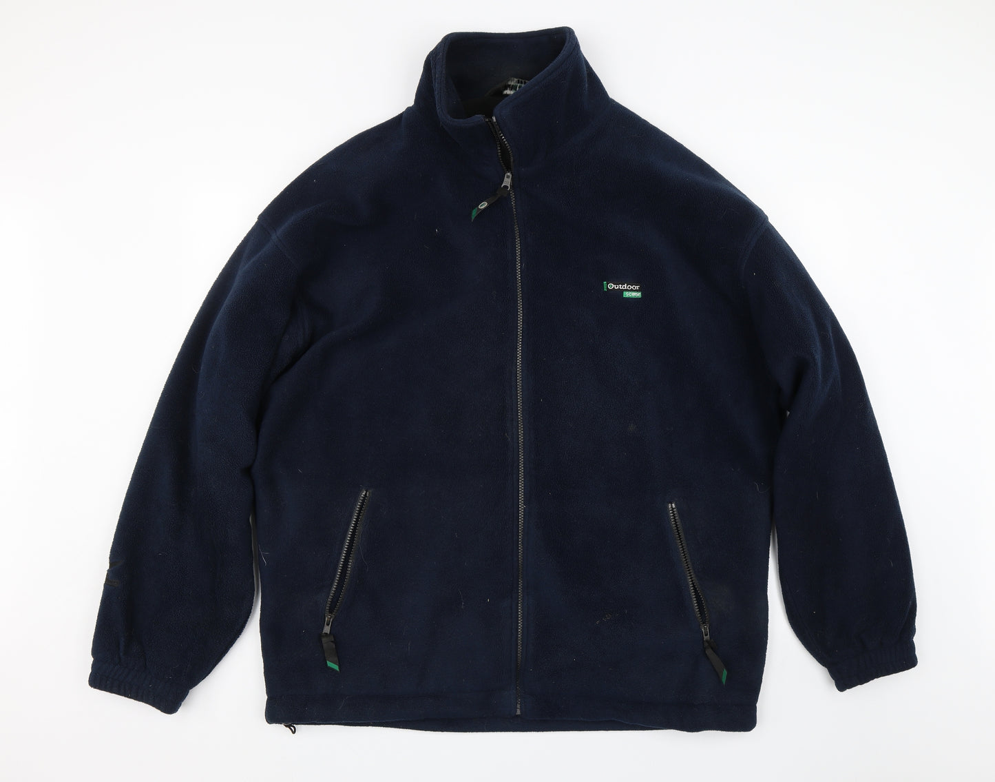 Outdoor Scene Mens Blue  Fleece Pullover Jumper Size 2XL