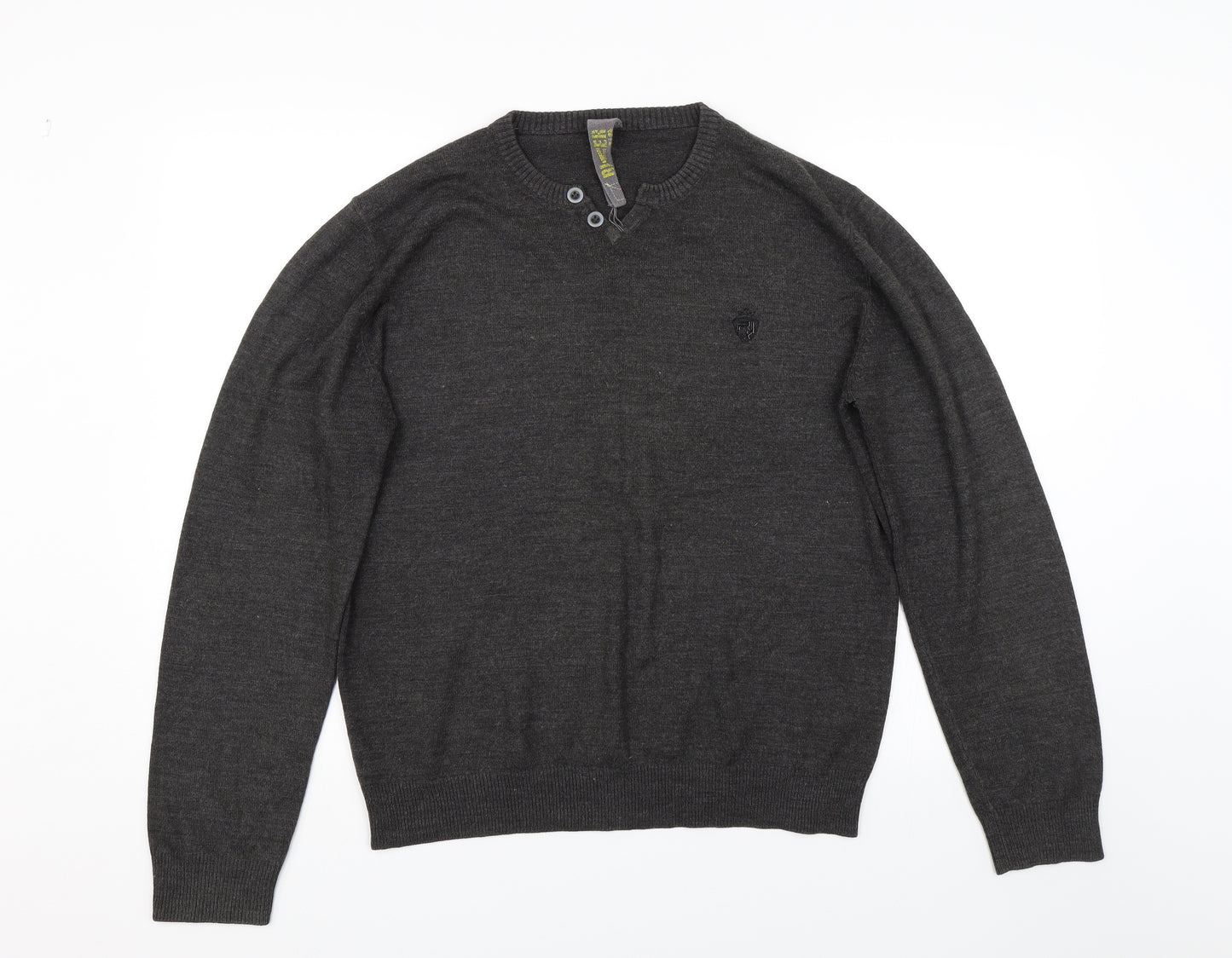 River Island Mens Grey   Pullover Jumper Size L