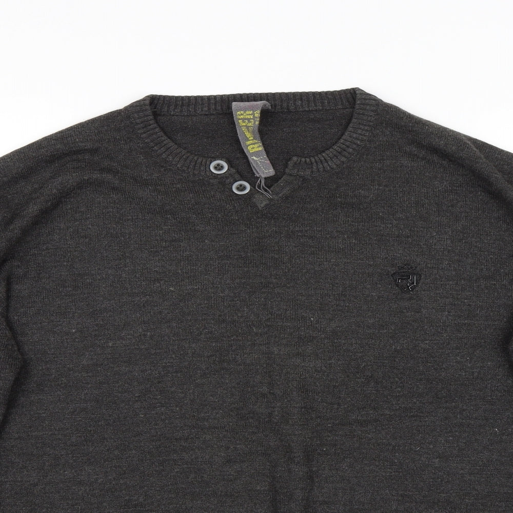 River Island Mens Grey   Pullover Jumper Size L