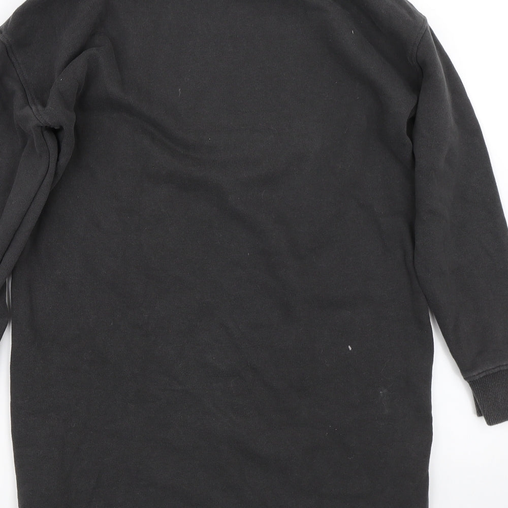 NEXT Girls Grey   Jumper Dress  Size 11 Years  - Heart
