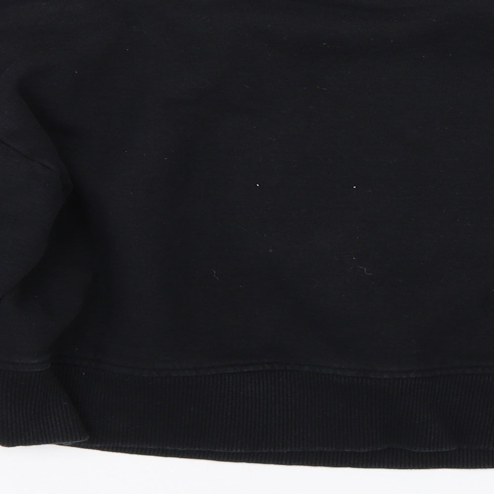 NEXT Girls Black   Pullover Sweatshirt Size 11 Years  - Cropped Jumper