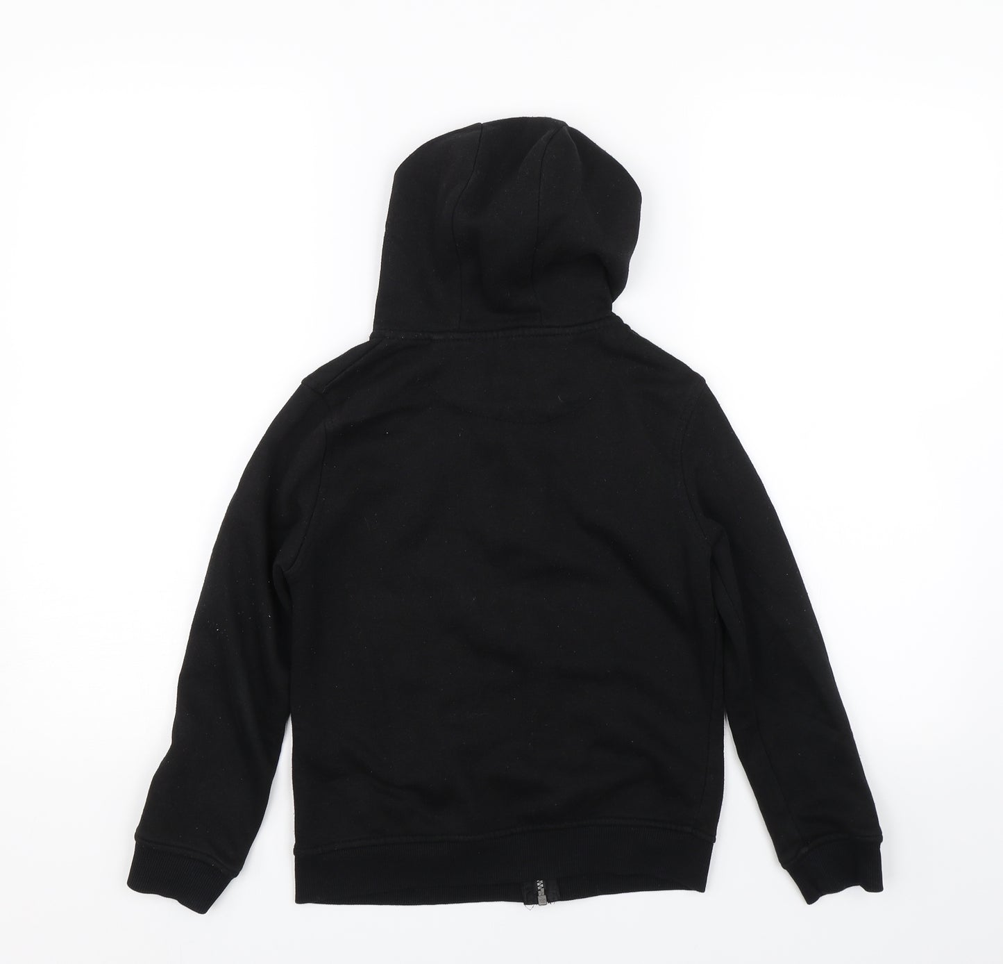 Primark Boys Black   Full Zip Hoodie Size 9-10 Years