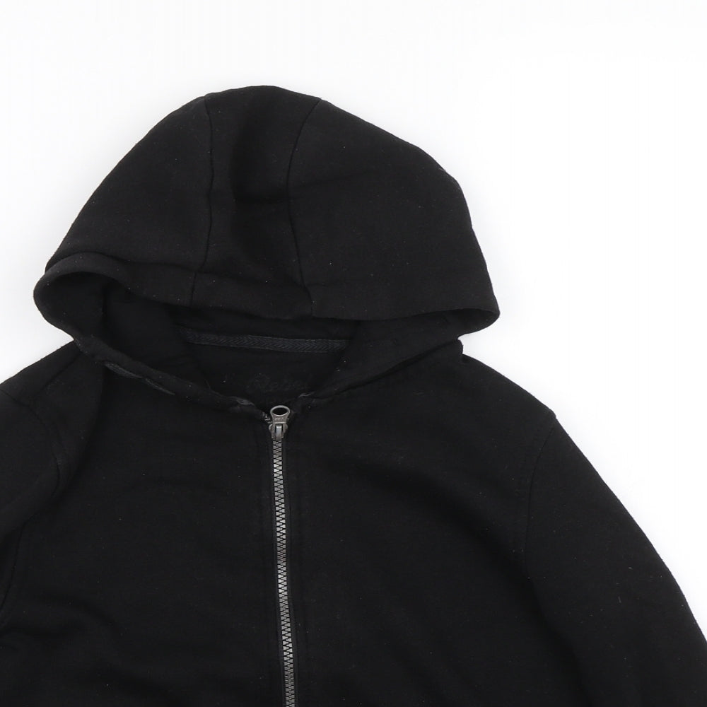 Primark Boys Black   Full Zip Hoodie Size 9-10 Years