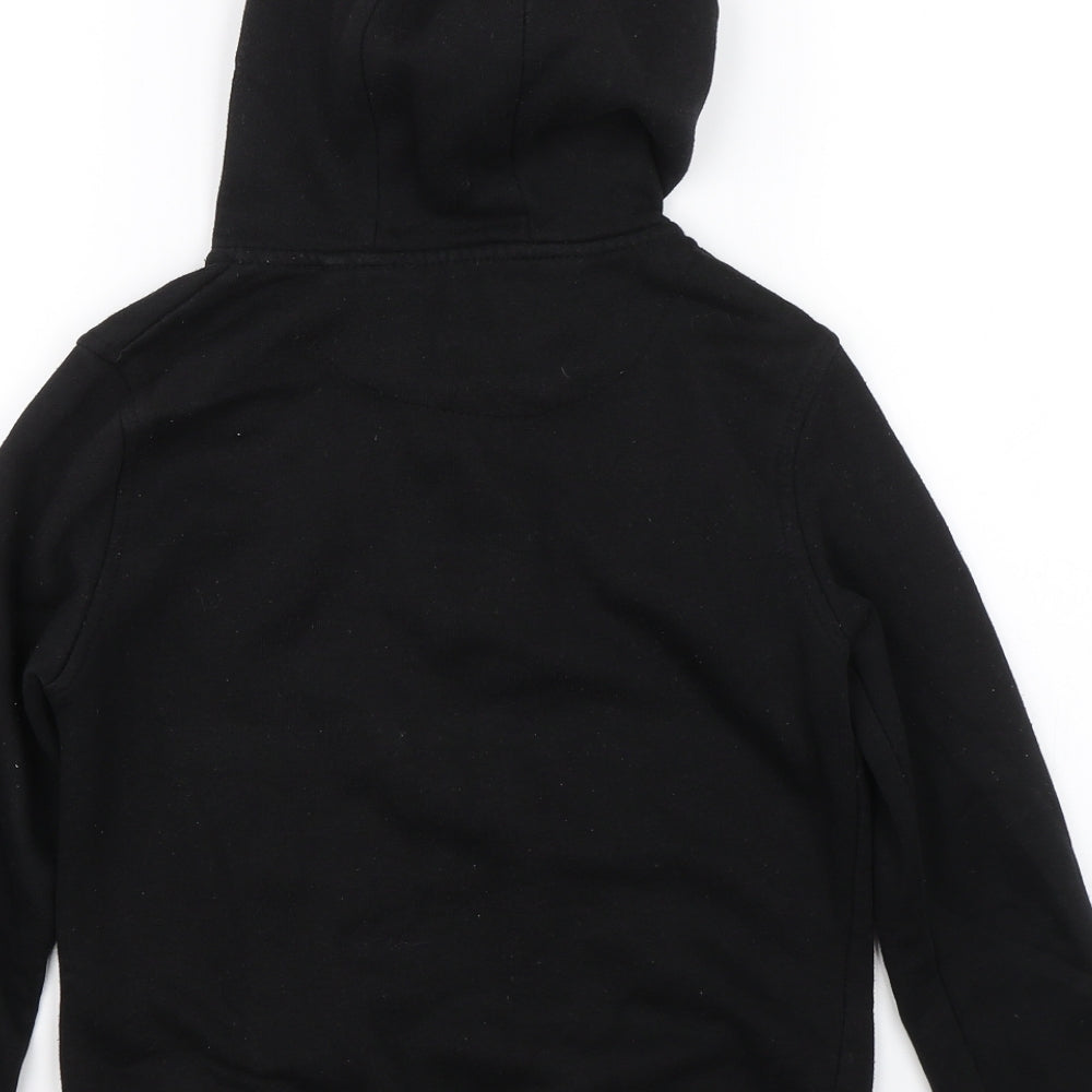 Primark Boys Black   Full Zip Hoodie Size 9-10 Years