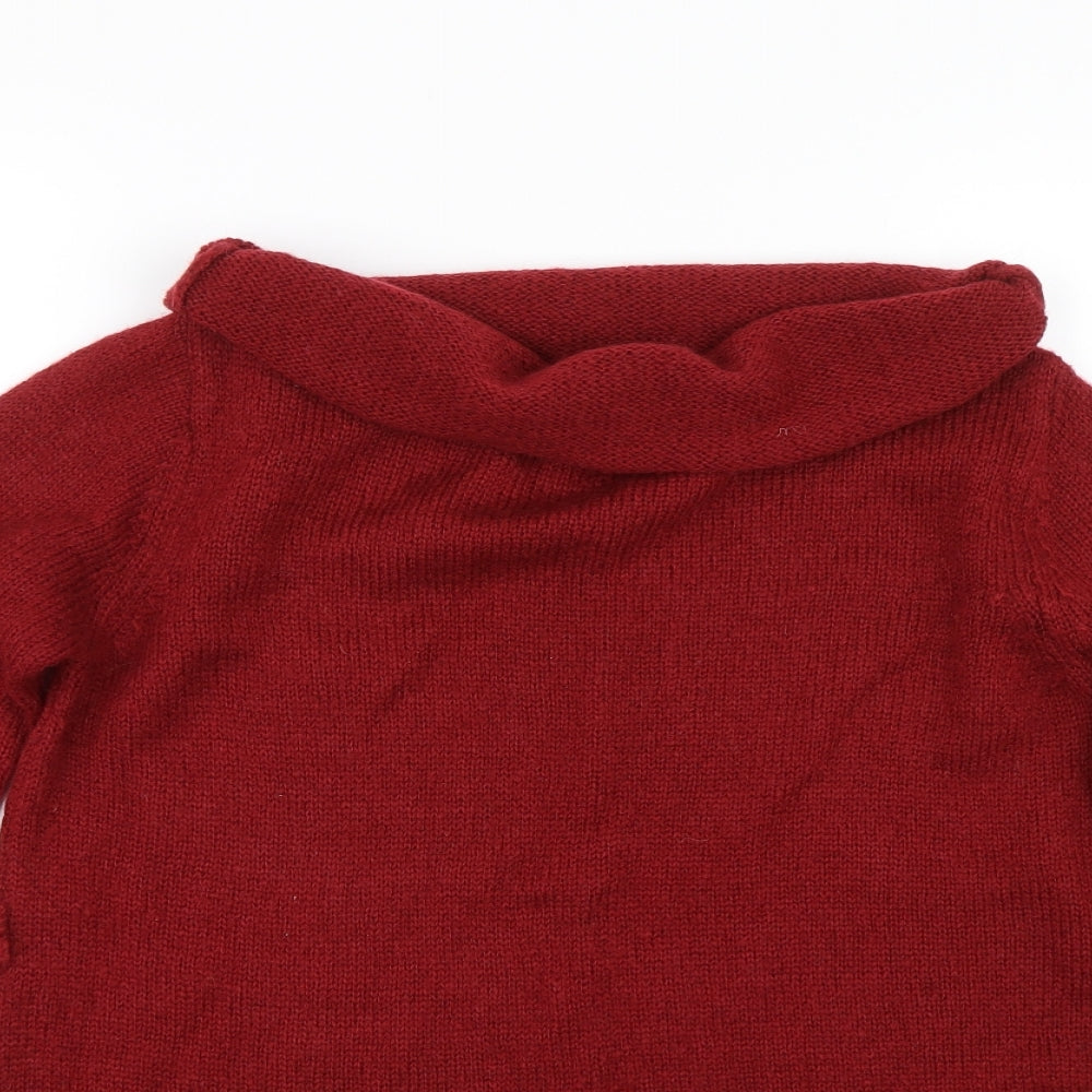 Calvin Klein Womens Red  Knit Pullover Jumper Size S