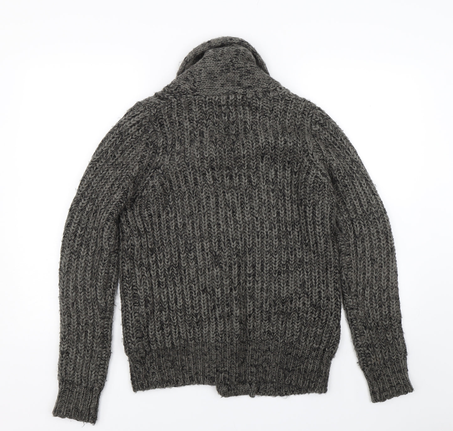 New Look Womens Grey  Knit Cardigan Jumper Size 8
