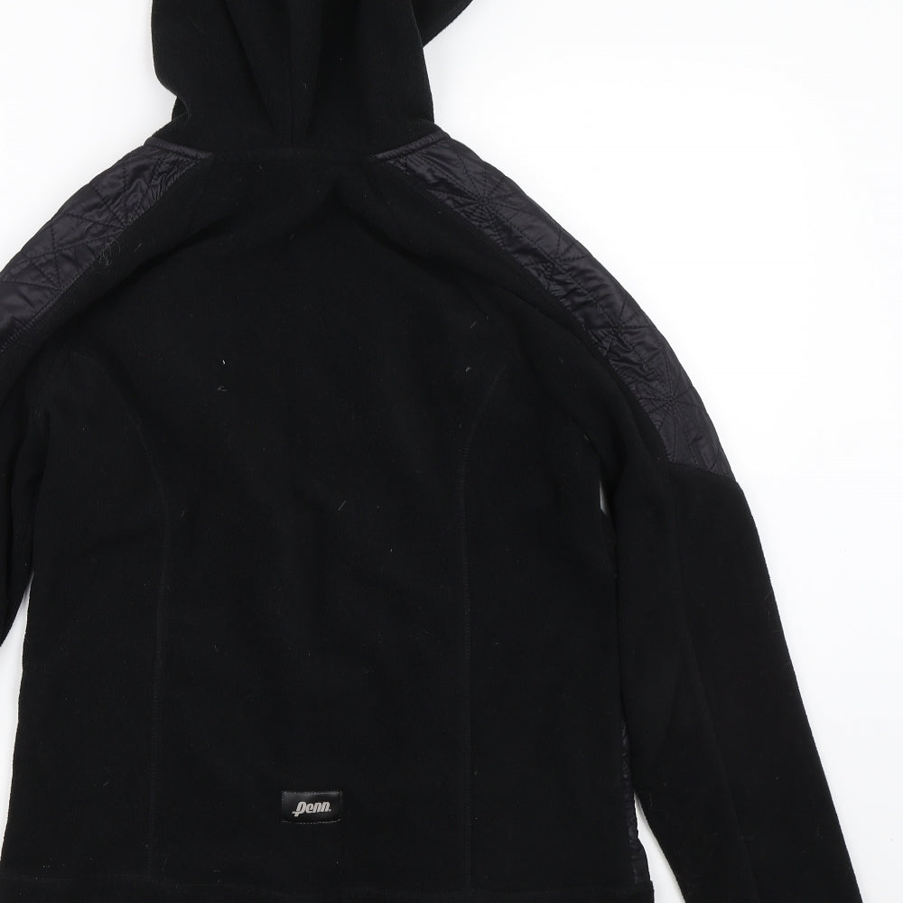 Penn Womens Black   Full Zip Hoodie Size S