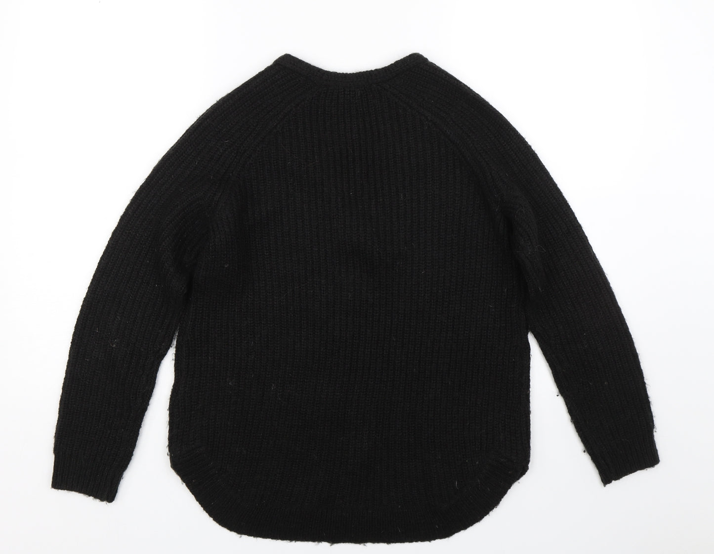 H&M Womens Black  Knit Pullover Jumper Size S