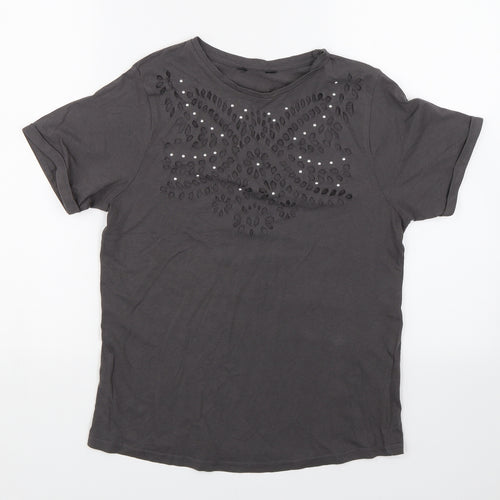 Preworn Womens Grey   Basic T-Shirt Size S