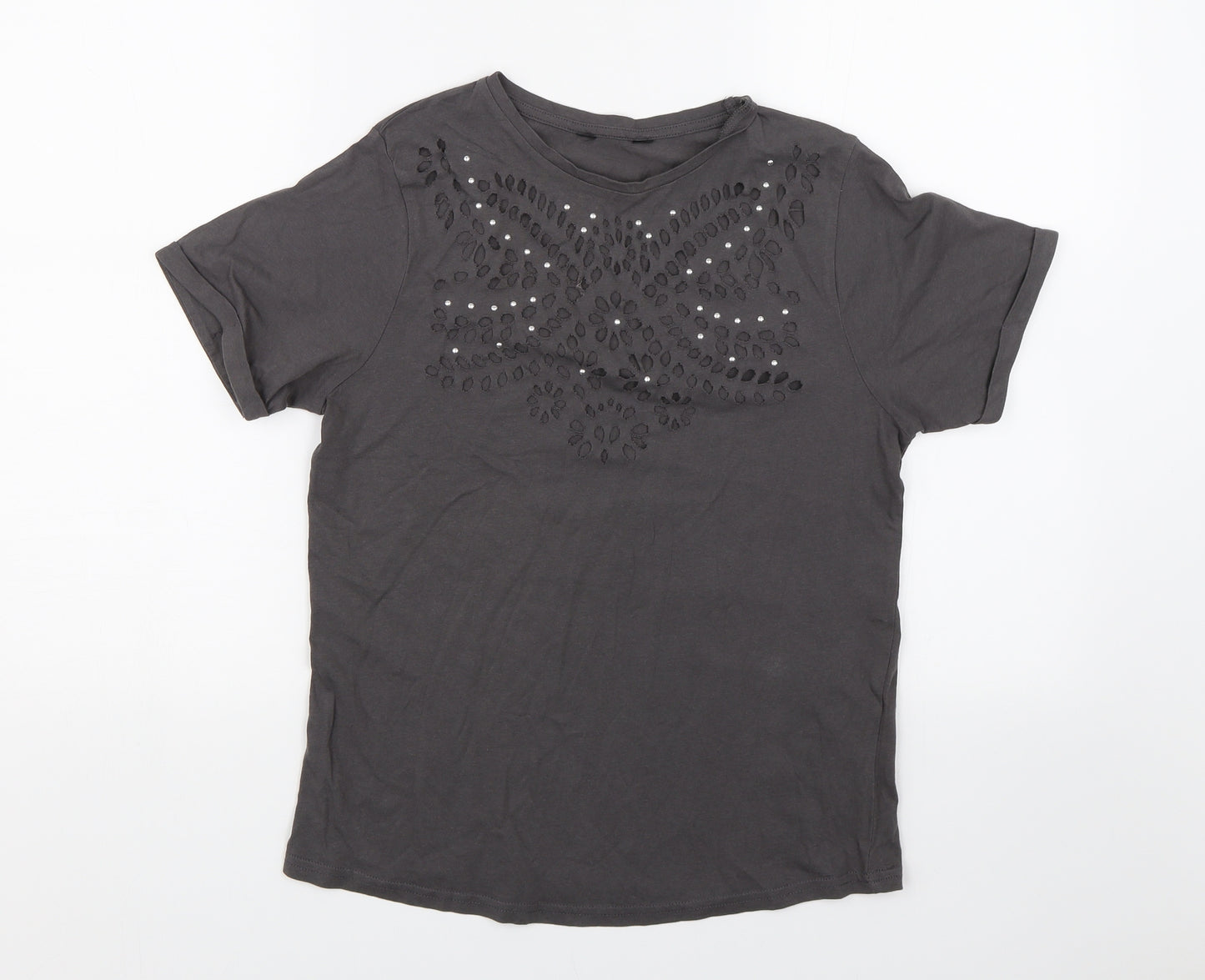 Preworn Womens Grey   Basic T-Shirt Size S