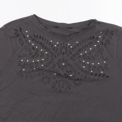 Preworn Womens Grey   Basic T-Shirt Size S
