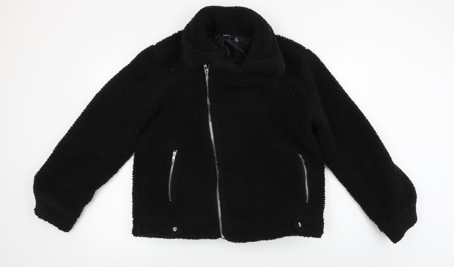 Boohoo  Womens Black   Jacket Coat Size 10