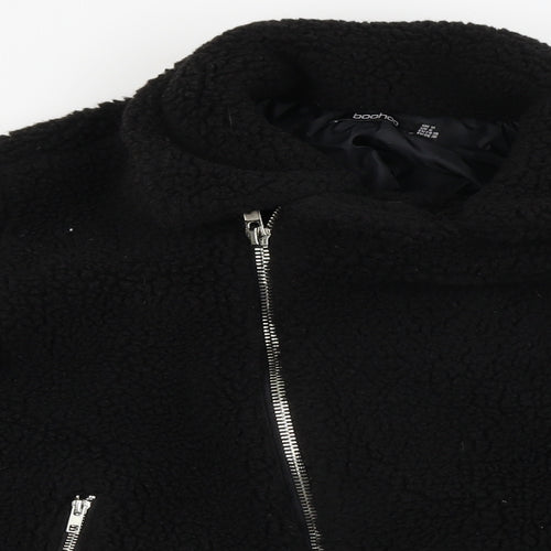 Boohoo  Womens Black   Jacket Coat Size 10