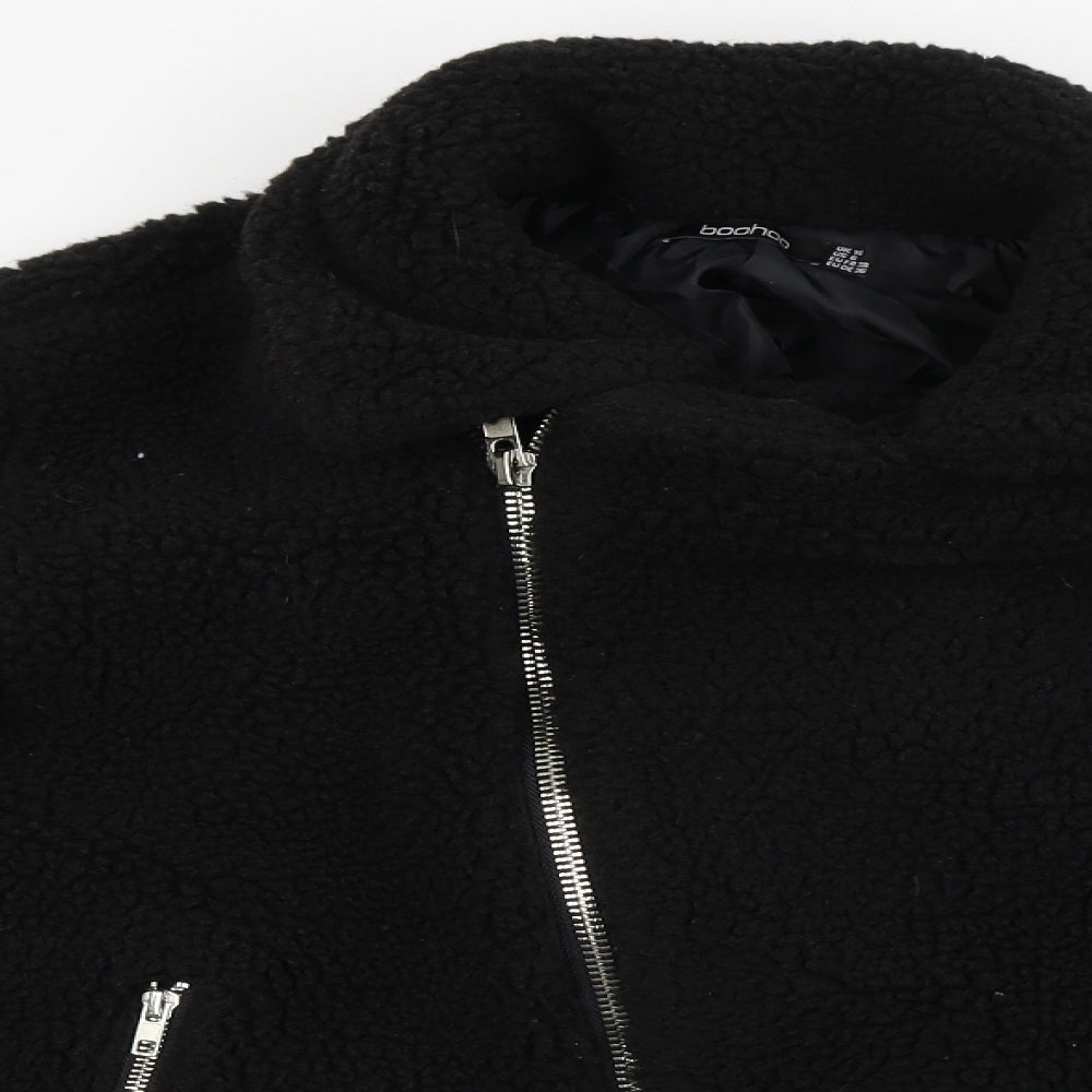 Boohoo  Womens Black   Jacket Coat Size 10