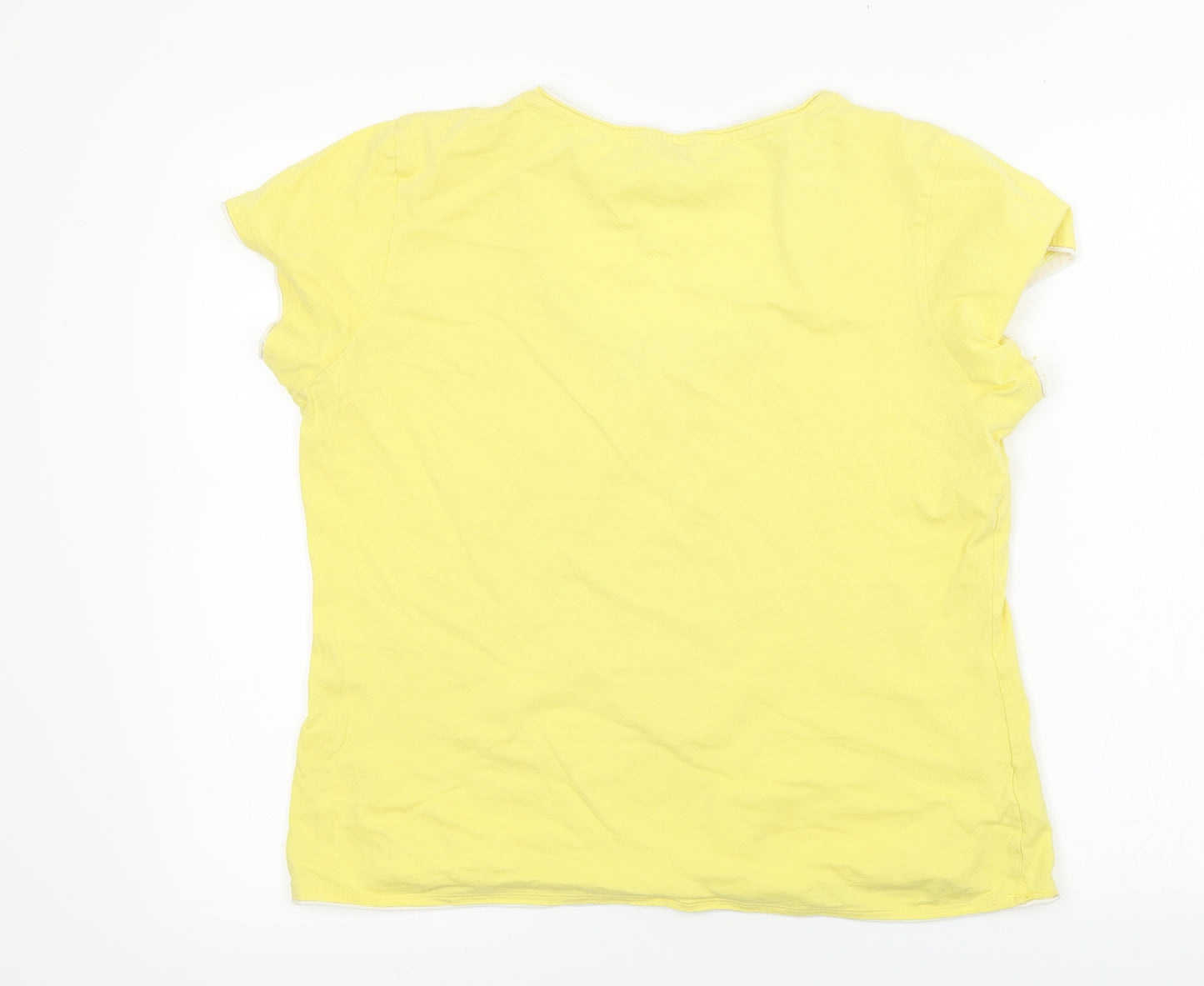 Papaya  Womens Yellow   Basic T-Shirt Size 20