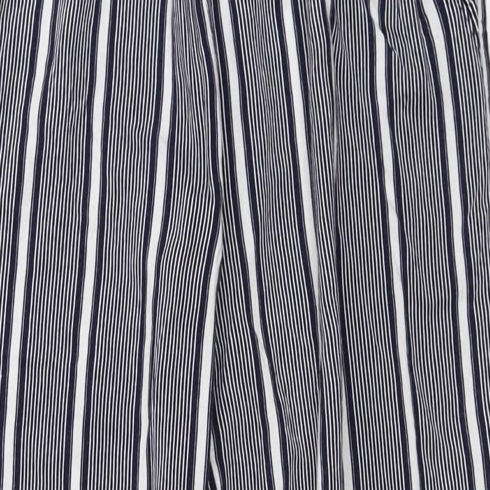 Atmosphere  Womens Black Striped  Trousers  Size 12 L22 in
