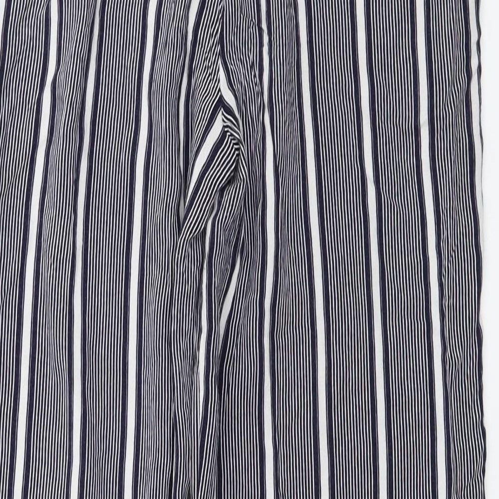 Atmosphere  Womens Black Striped  Trousers  Size 12 L22 in