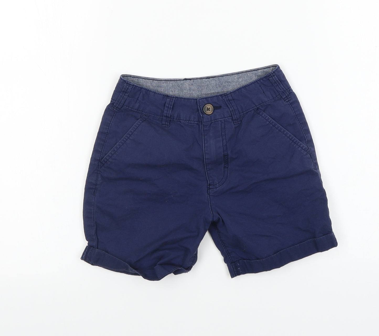George  Boys Blue   Chino Shorts Size 6-7 Years