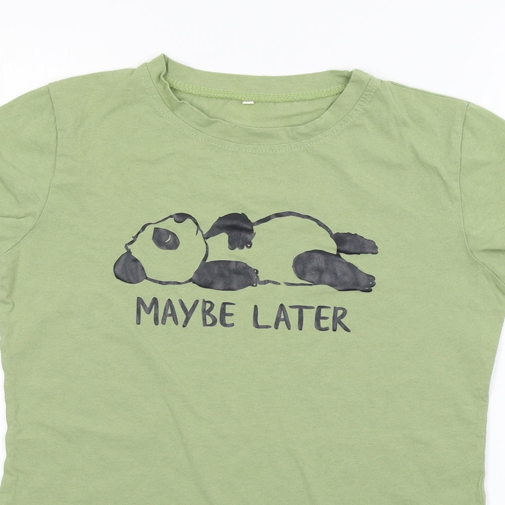Preworn Womens Green   Basic T-Shirt Size M