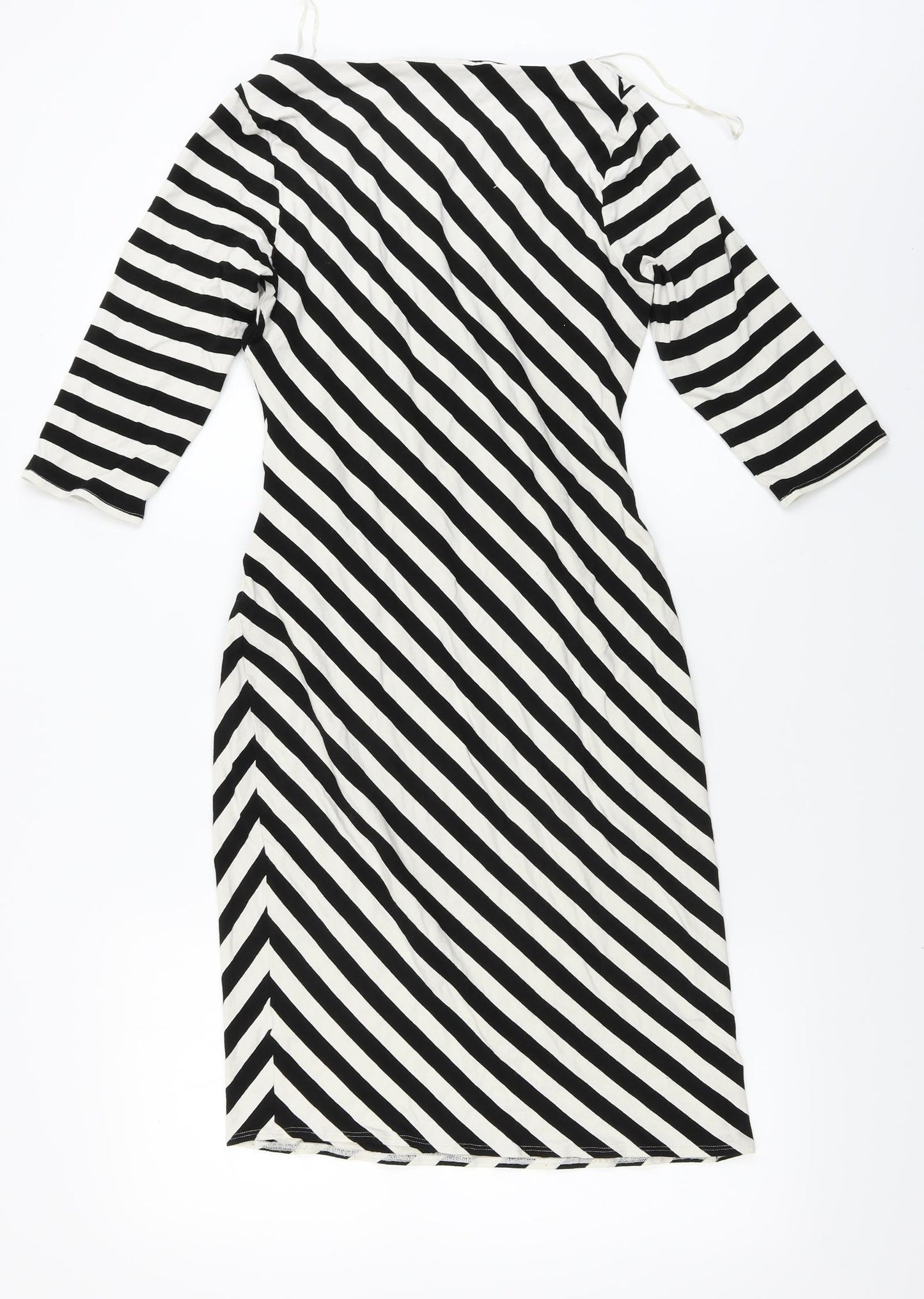 F&F  Womens White Striped  Bodycon  Size 16