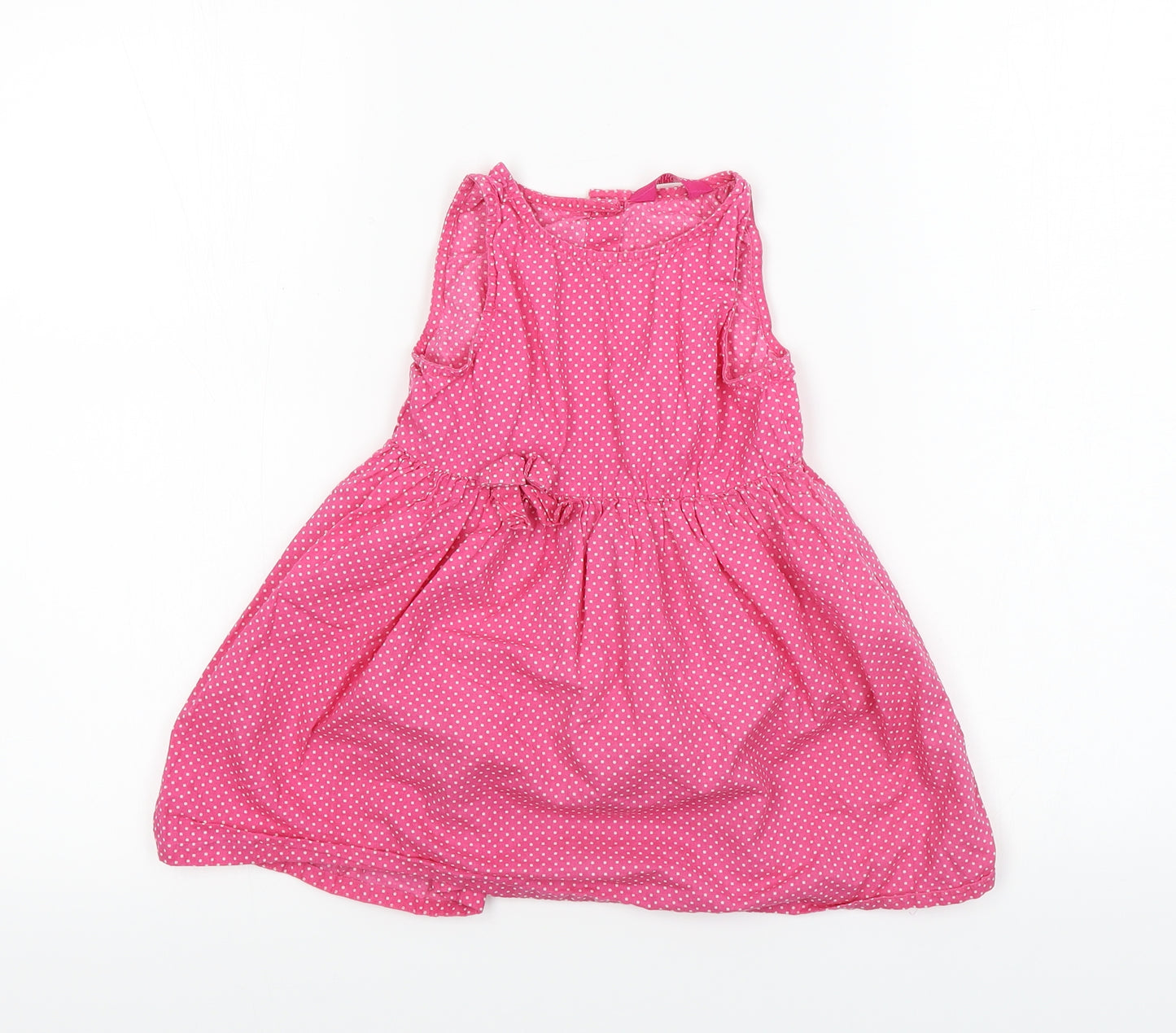 Young Dimension  Girls Pink Polka Dot  A-Line  Size 4-5 Years