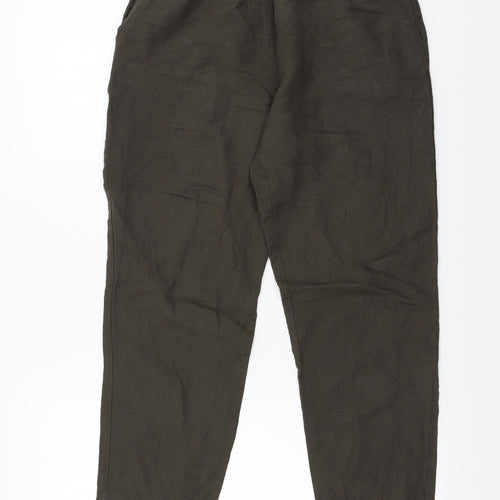 H&M  Womens Brown   Trousers  Size 10 L22 in