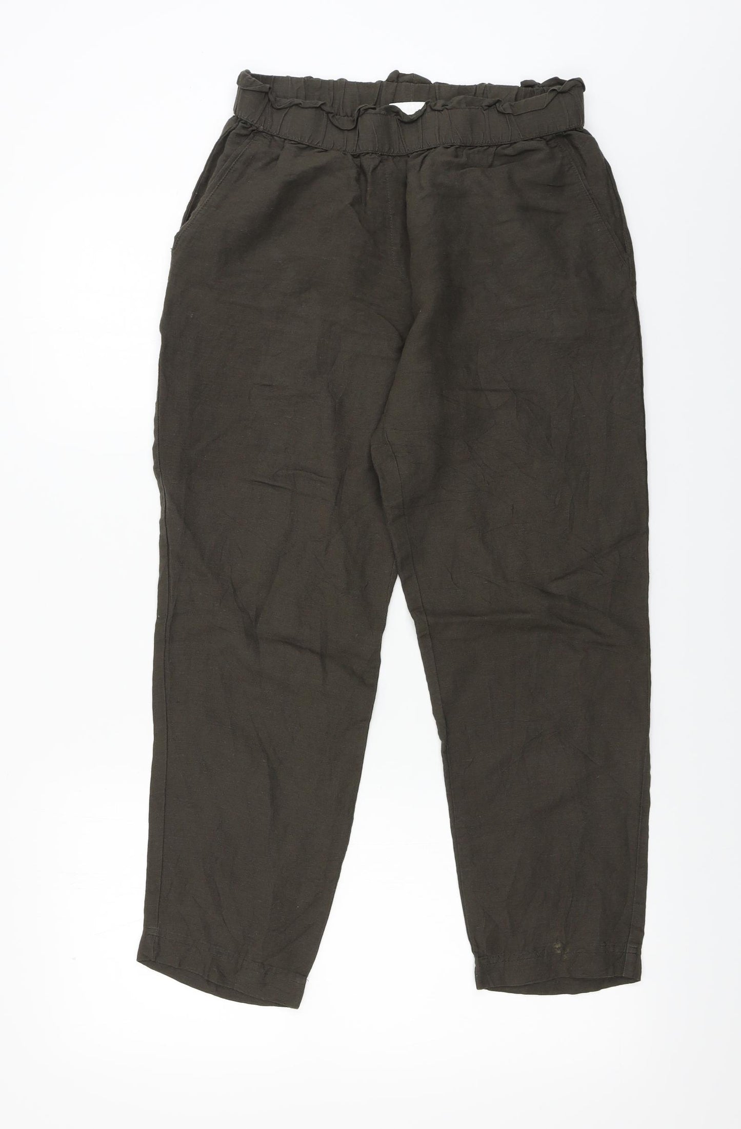 H&M  Womens Brown   Trousers  Size 10 L22 in