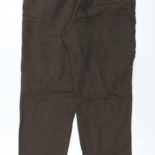H&M  Womens Brown   Trousers  Size 10 L22 in
