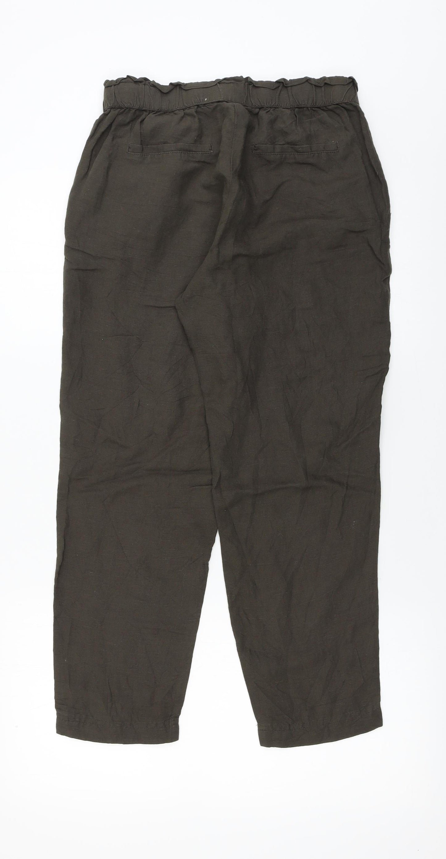 H&M  Womens Brown   Trousers  Size 10 L22 in