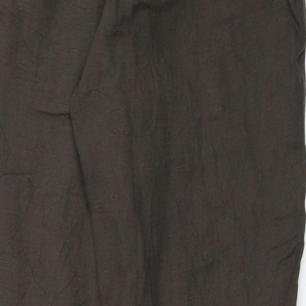 H&M  Womens Brown   Trousers  Size 10 L22 in