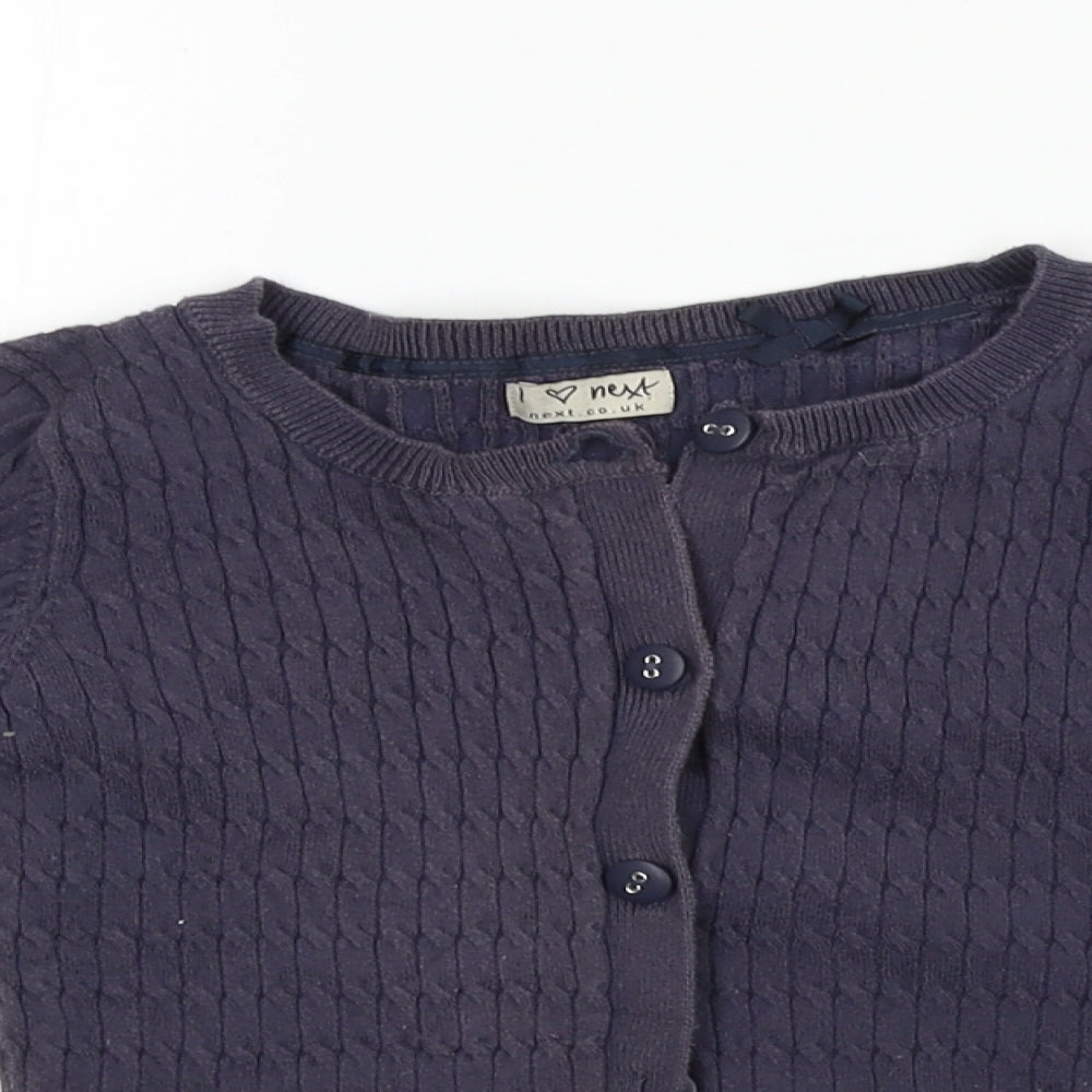NEXT  Girls Blue   Cardigan Jumper Size 7-8 Years