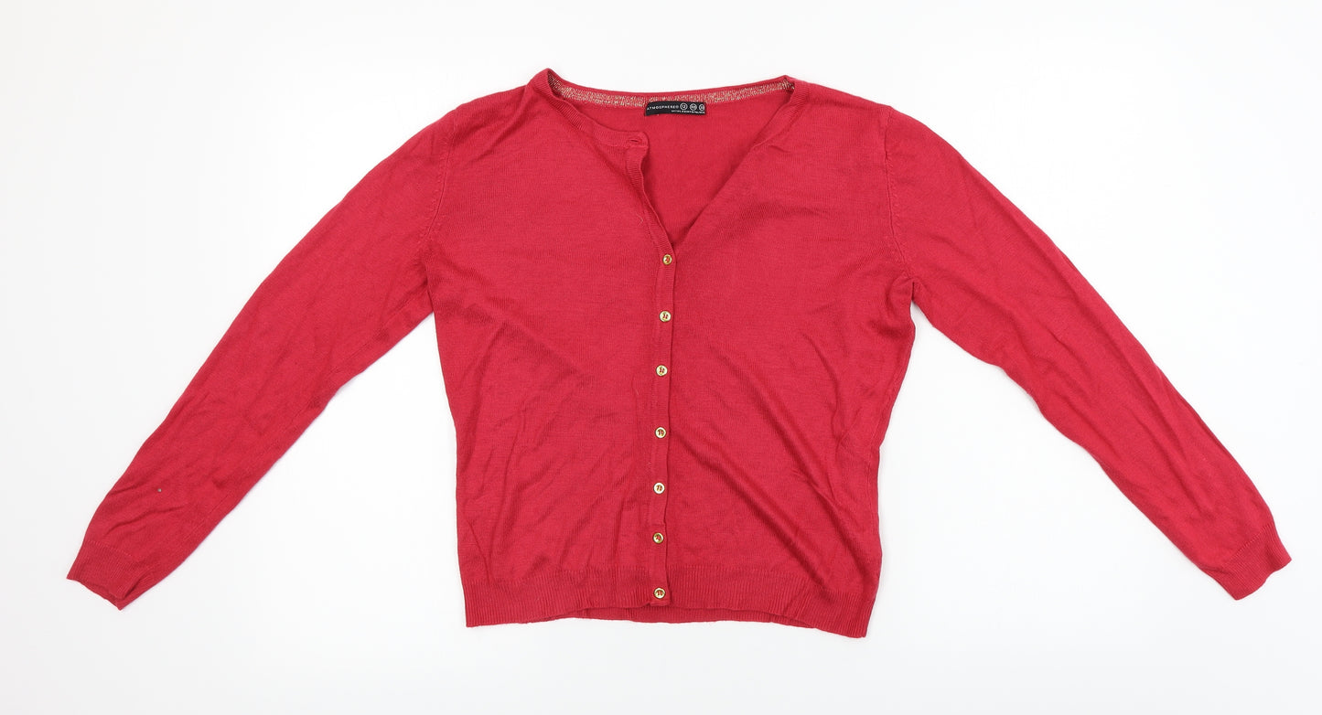 Atmosphere  Womens Red   Cardigan Jumper Size 12