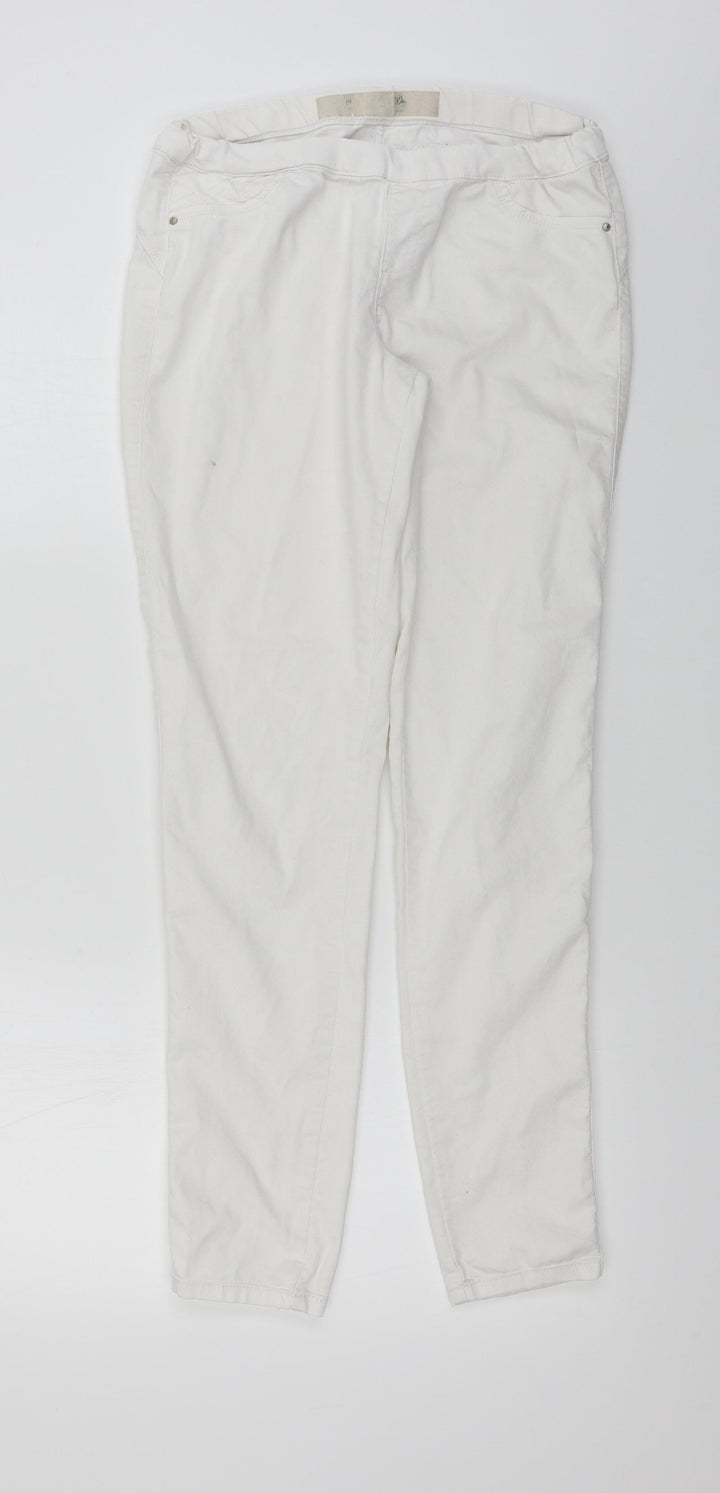 denim co Womens White Skinny Jeans Size 28 in L28 in