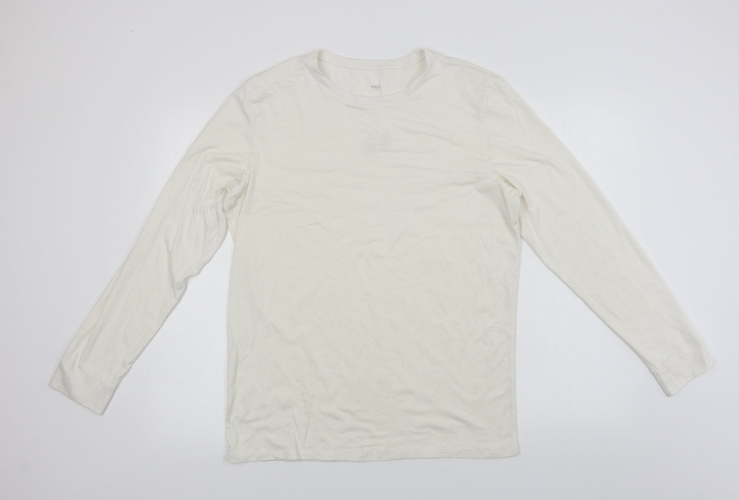 Marks and Spencer  Mens White    T-Shirt Size L