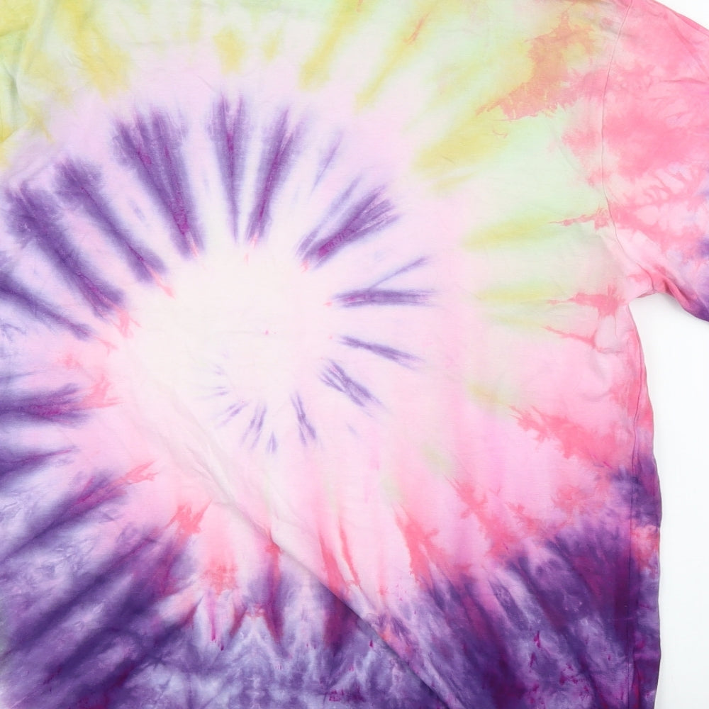 George Mens Multicoloured    T-Shirt Size L  - Tye-Die