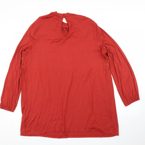 Body Flirt Womens Orange   Basic Blouse Size XL