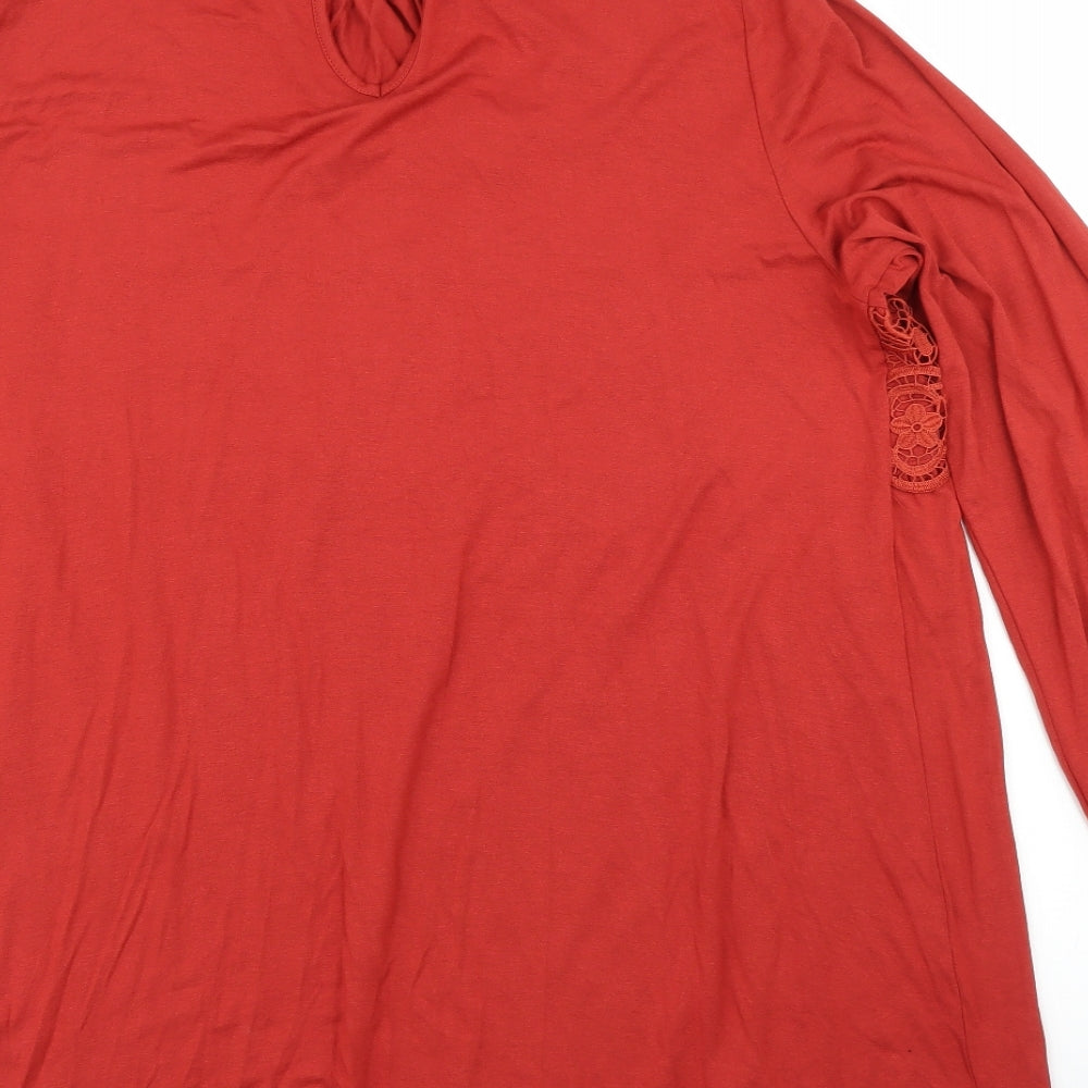 Body Flirt Womens Orange   Basic Blouse Size XL