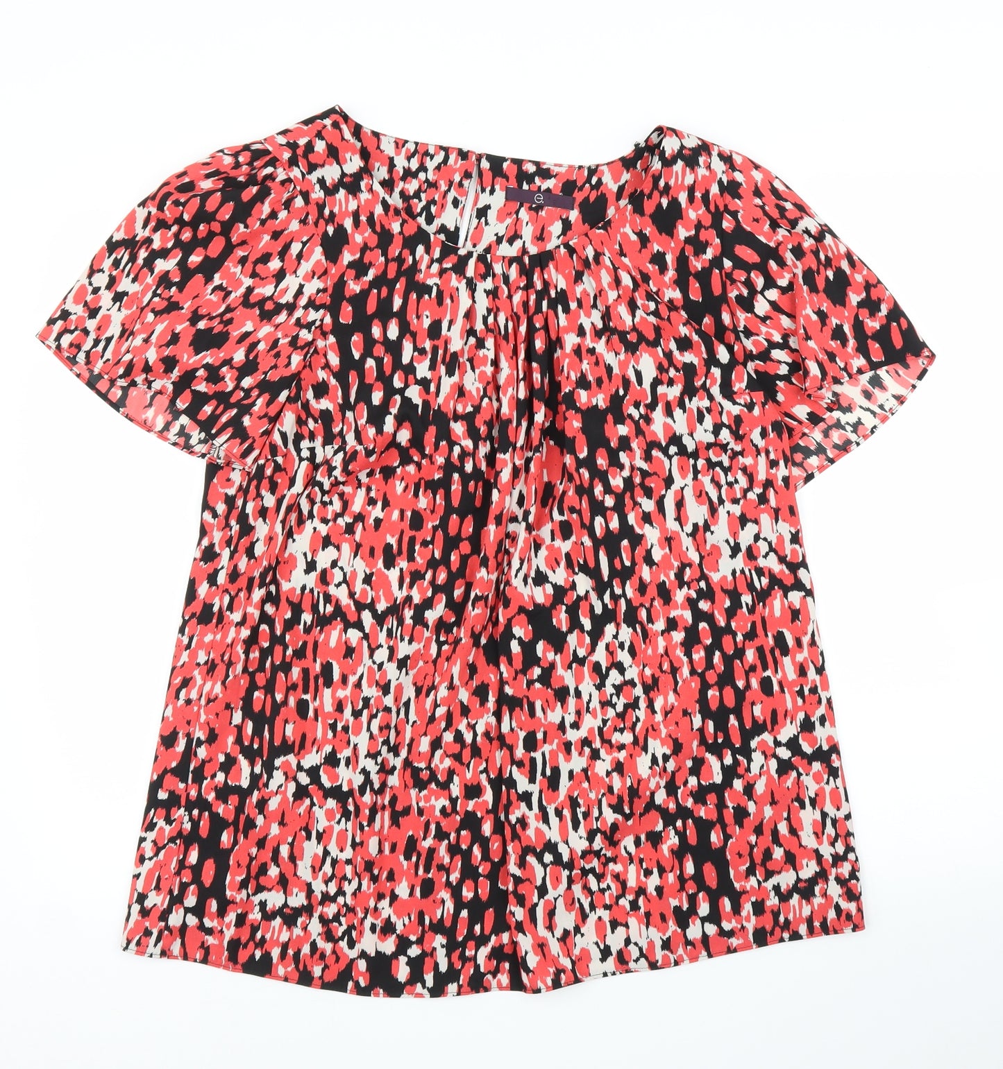 Evie Womens Red   Basic Blouse Size L