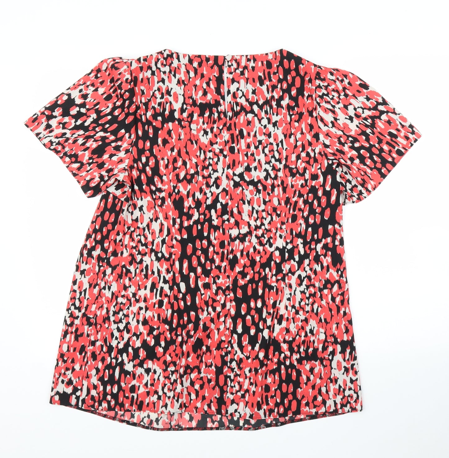 Evie Womens Red   Basic Blouse Size L