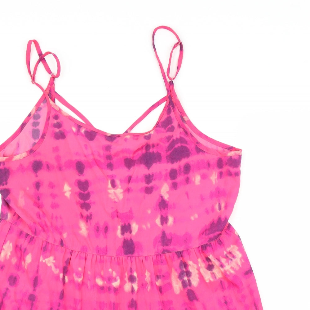 Primark Womens Pink   Tunic Blouse Size L  - Tye-Die