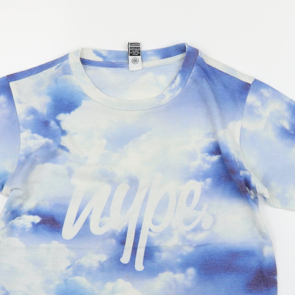 Hype Boys Blue   Basic T-Shirt Size 11 Years