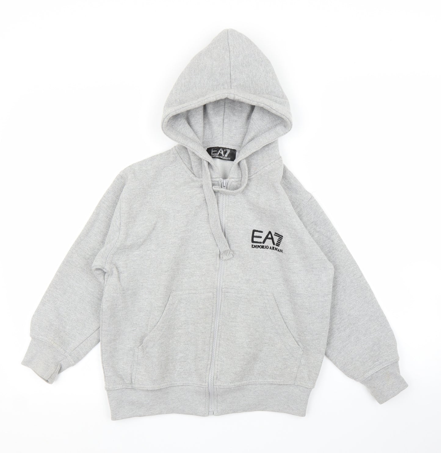 Emporio Armani Ea7 Boys Grey   Full Zip Hoodie Size 9-10 Years