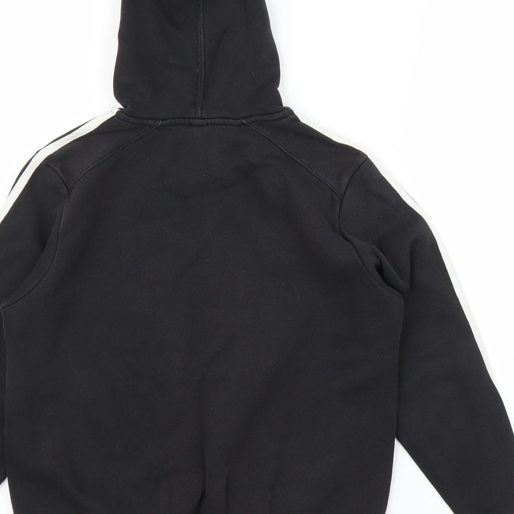 adidas Boys Black   Pullover Hoodie Size 10 Years
