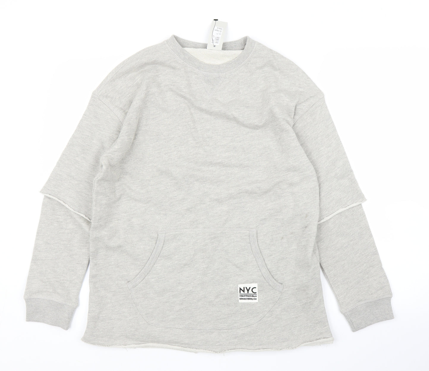 River Island Girls Grey   Pullover Jumper Size 11-12 Years