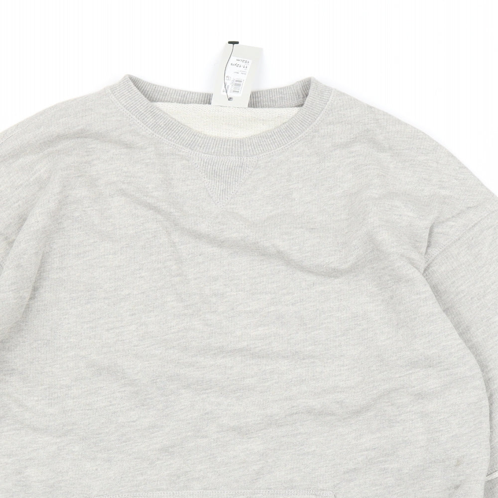 River Island Girls Grey   Pullover Jumper Size 11-12 Years