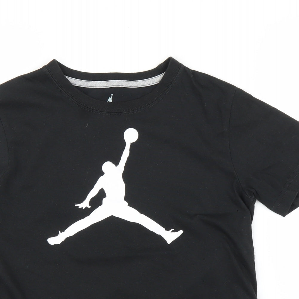 Dri Fit Boys Black   Basic T-Shirt Size 11 Years