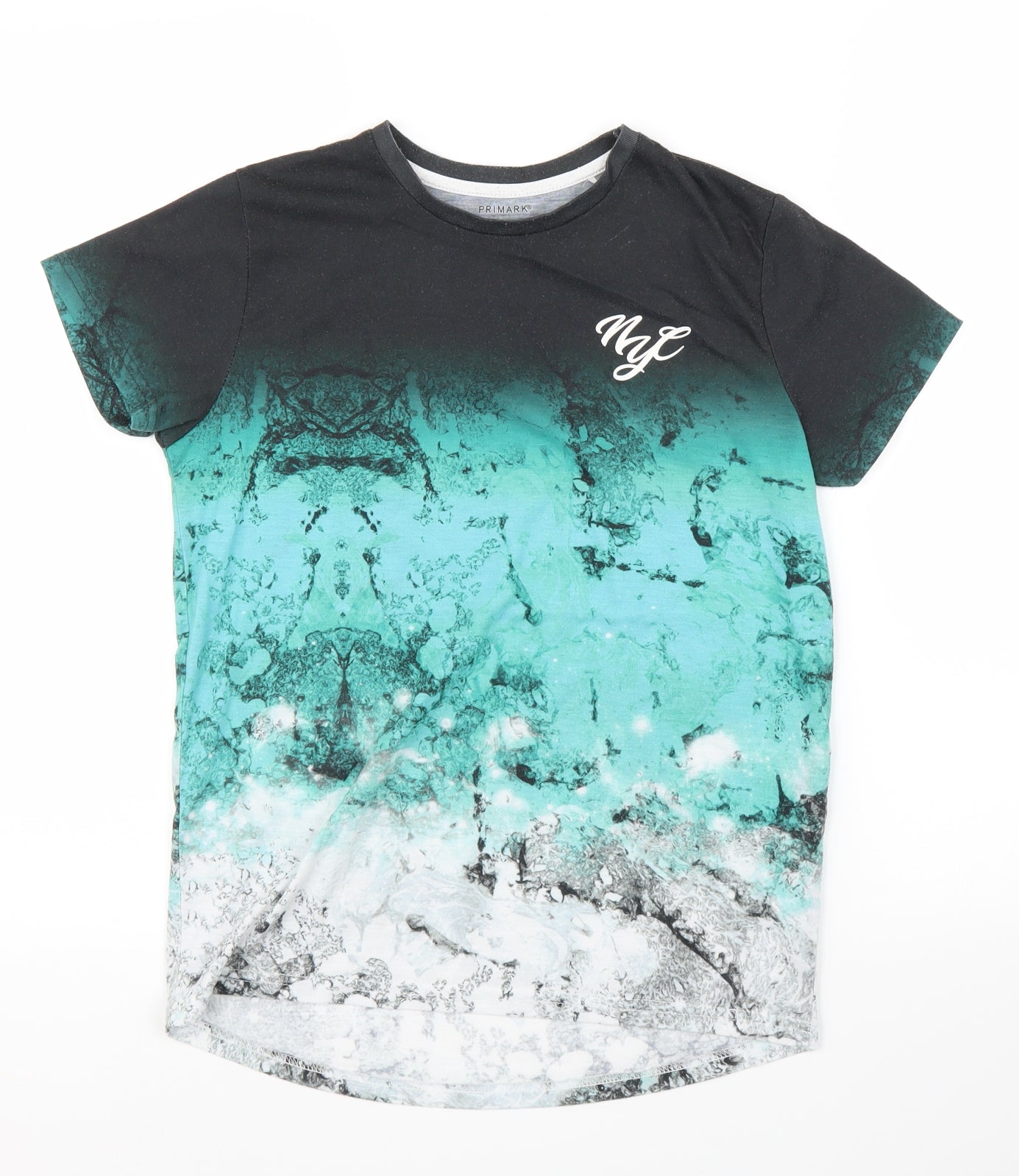 Primark Boys Green   Basic T-Shirt Size 11 Years